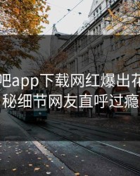 刚刚杏吧app下载网红爆出花絮，揭秘细节网友直呼过瘾