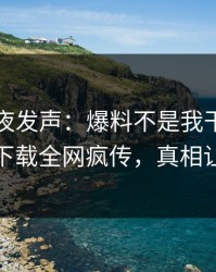 网红深夜发声：爆料不是我干的！杏吧app下载全网疯传，真相让人瞠目